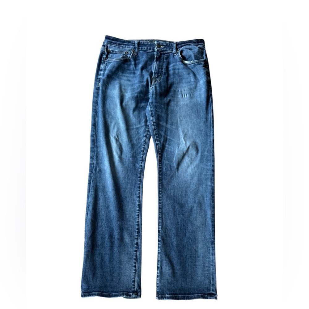 American Eagle Original Boot Jeans Men 33X32 Extreme Flex Denim Distressed